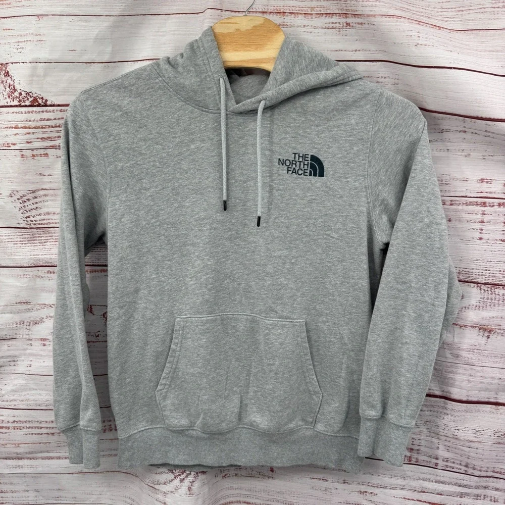 The North Face Hoodie Mens‎ Large Grey Pullover Sweatshirt Never Stop Exploring